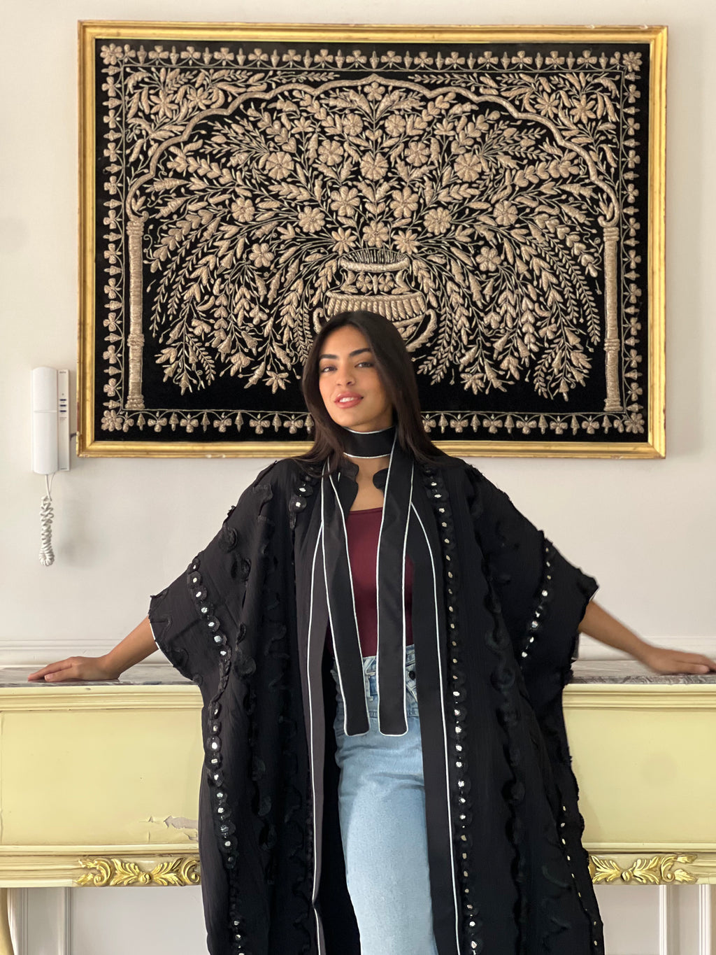 Crown of Shadows Royal Black Kaftan🌙✨