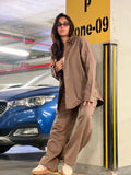 Truffle Linen Suit