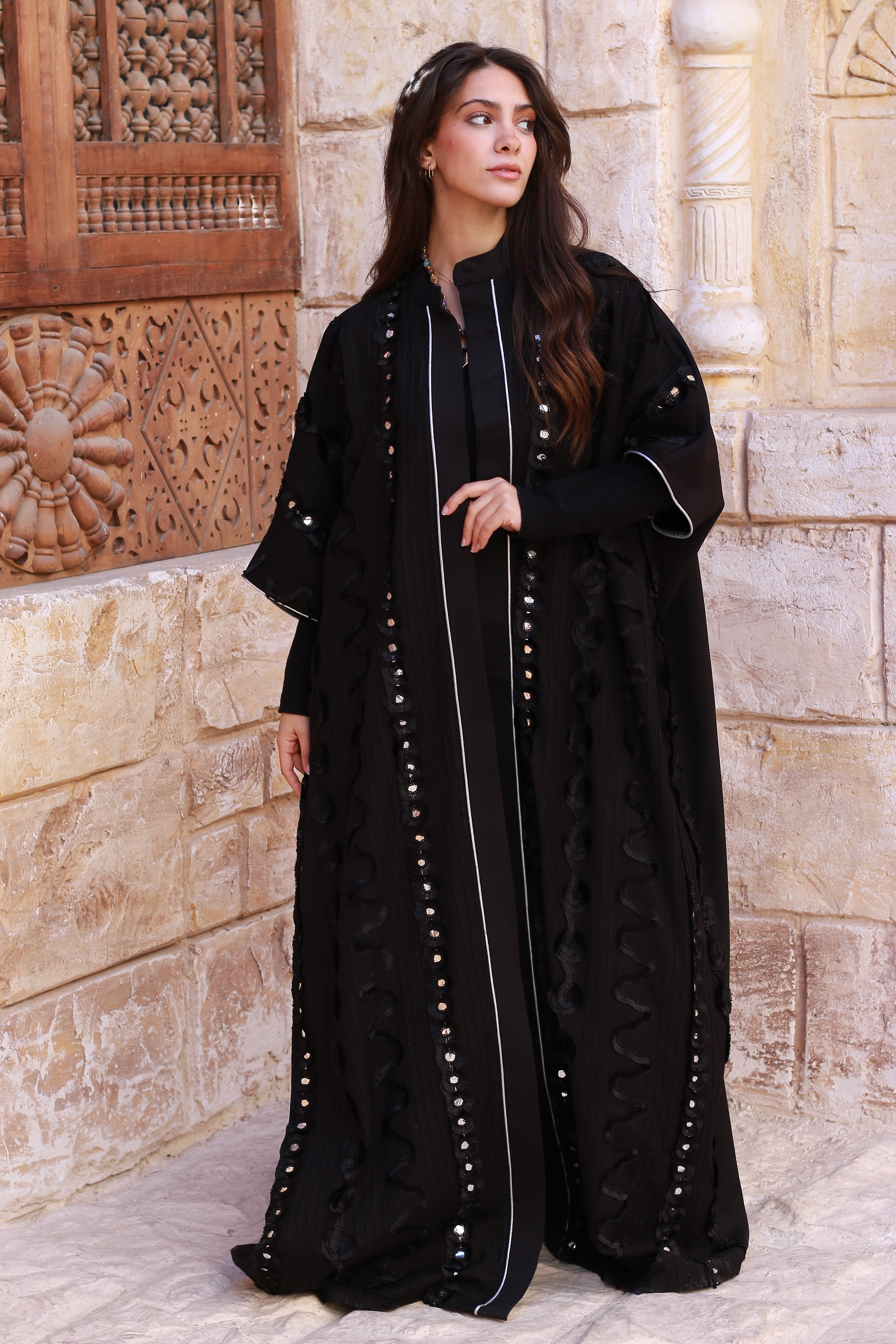 Crown of Shadows Royal Black Kaftan🌙✨