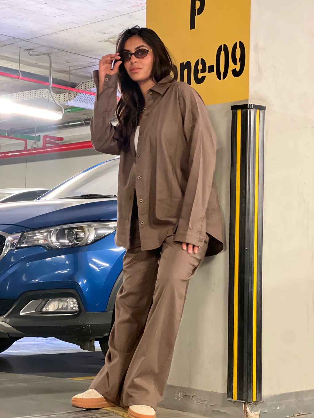 Truffle Linen Suit