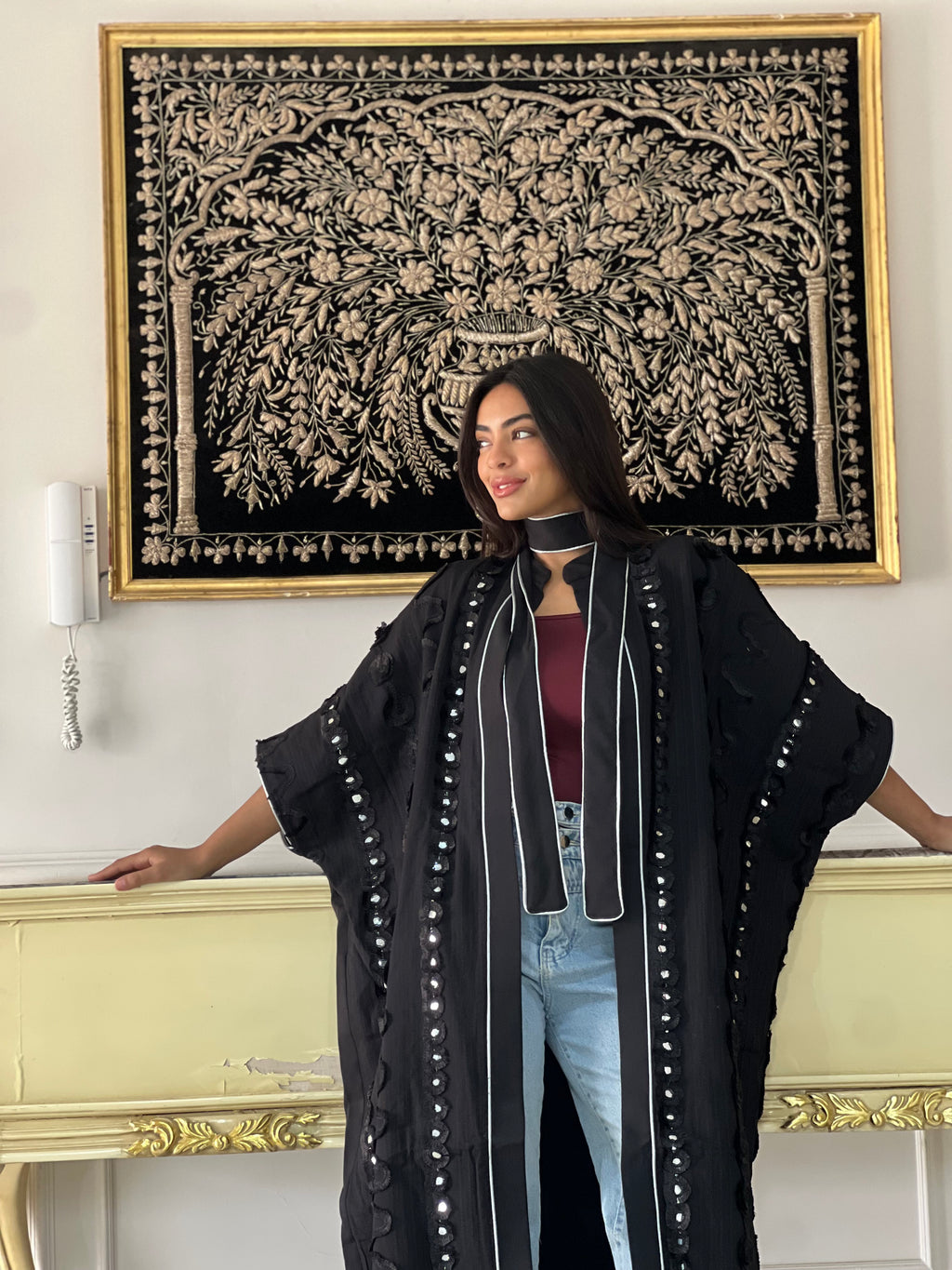 Crown of Shadows Royal Black Kaftan🌙✨