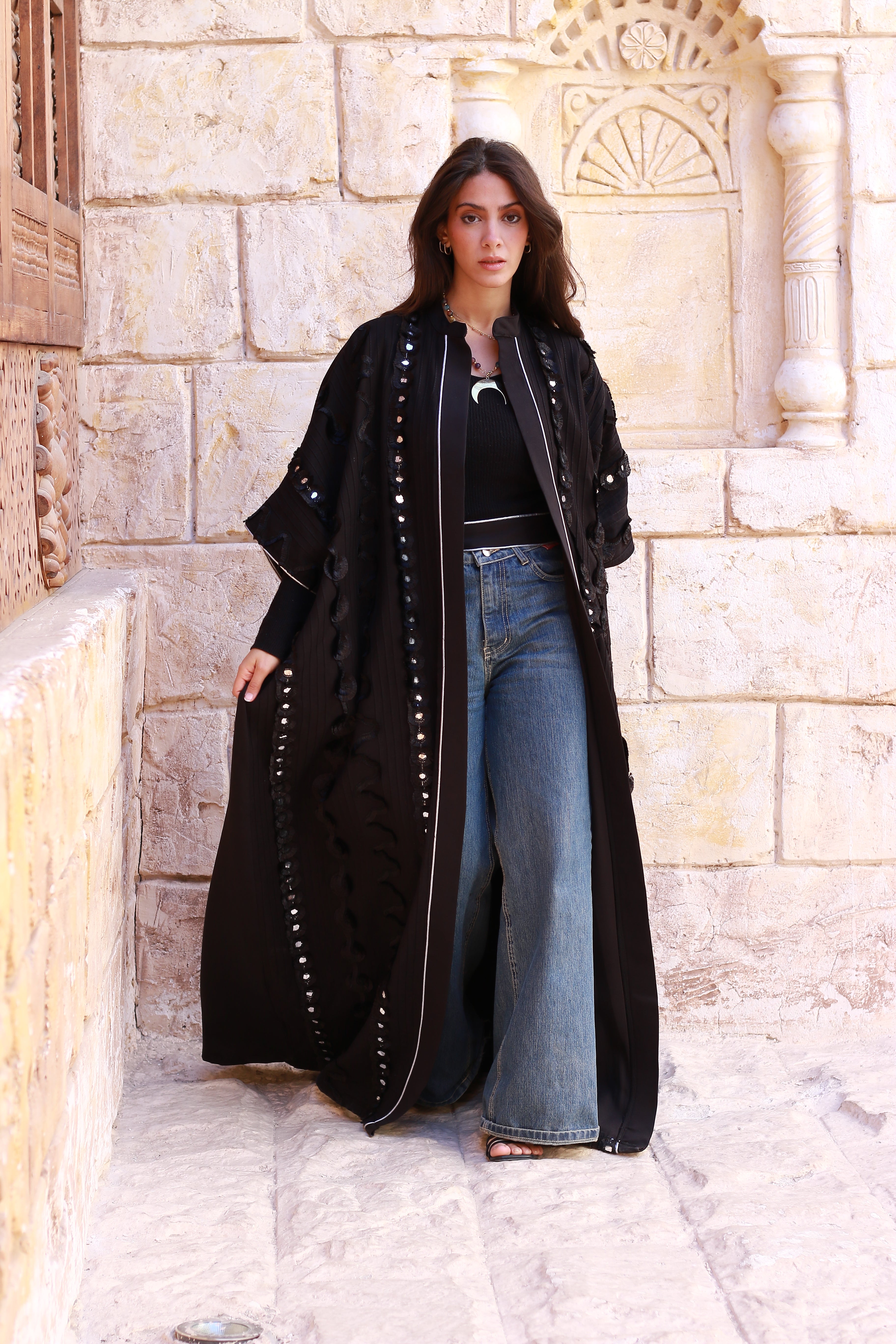 Crown of Shadows Royal Black Kaftan🌙✨