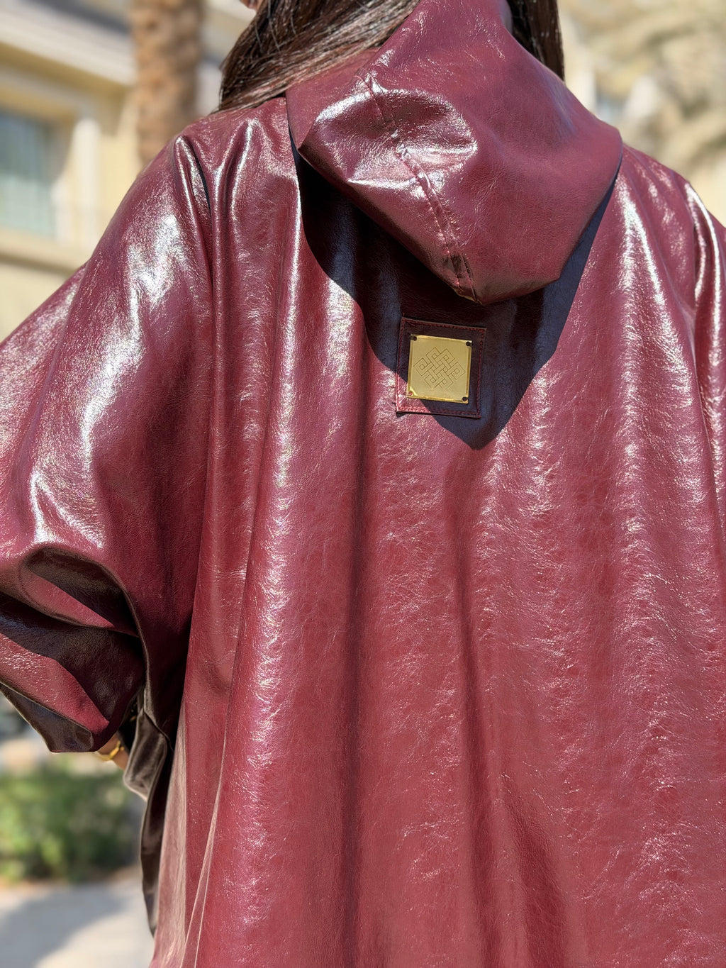 Oxblood Hooded Jacket