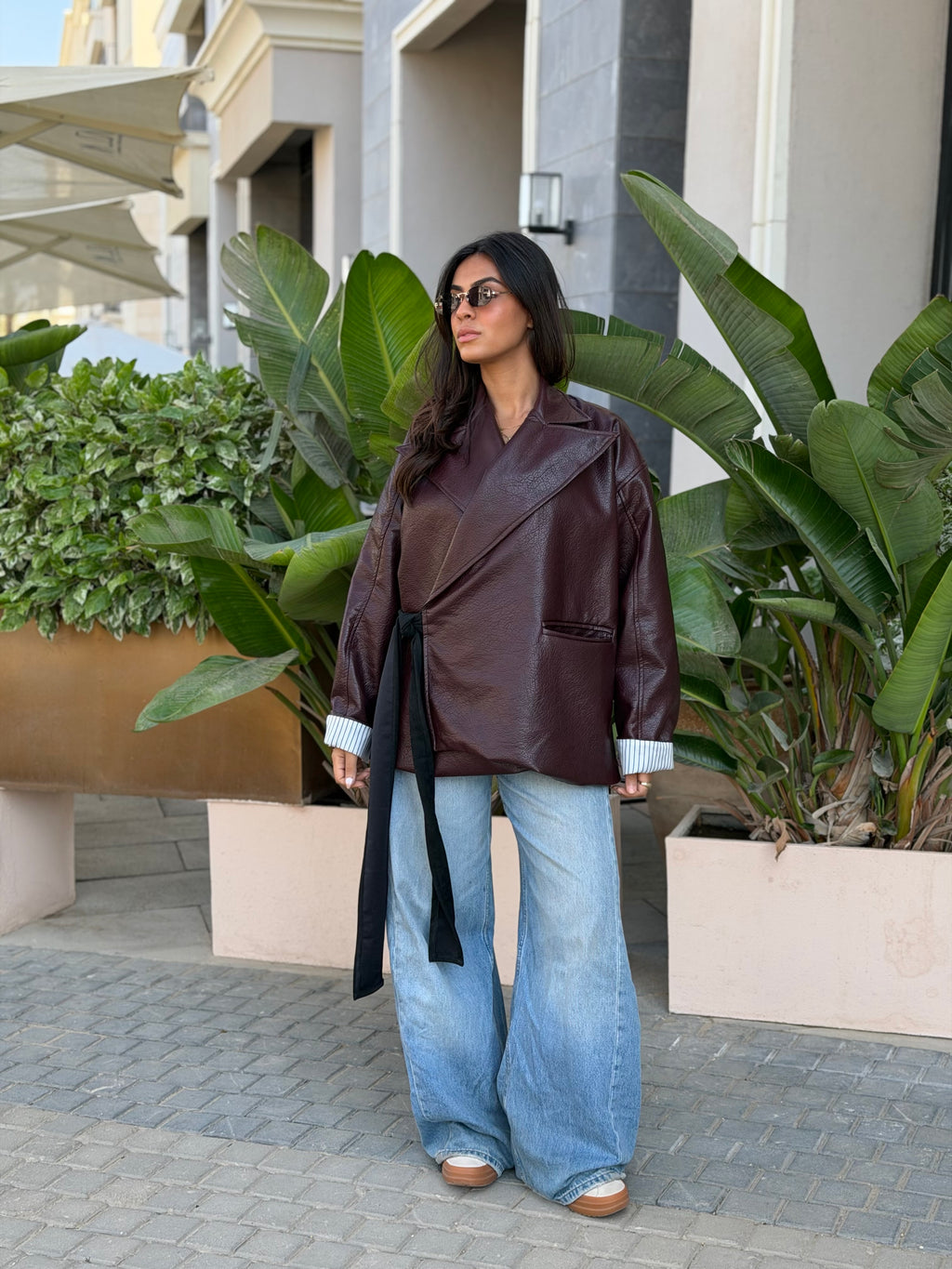 Icon Wrap Blazer ( Burgundy)